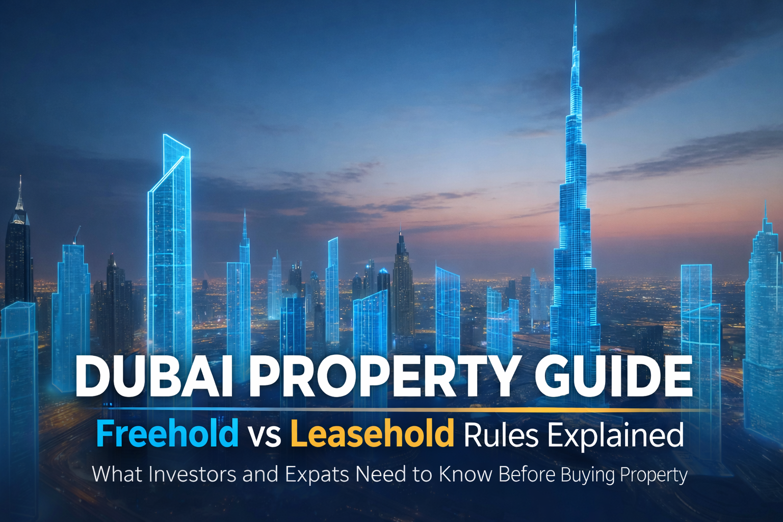 Dubai Property Guide Explains Freehold vs Leasehold Rules